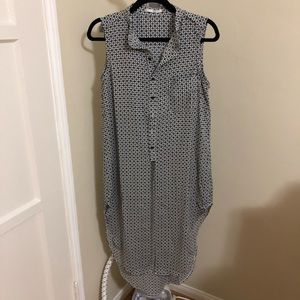 EUC Grifflin Patterned Black and White Long Tunic